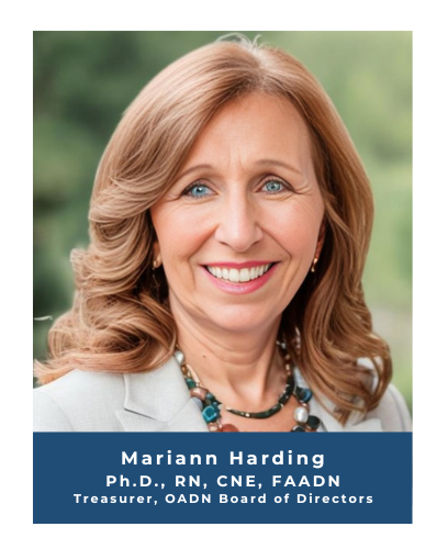 Mariann Harding photo with text